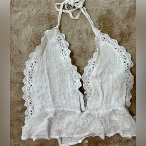cute white top size s